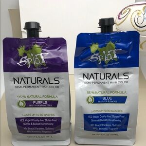 Splat Naturals Semi-Permanent Hair Color, Pick One 6Fl. Oz 95% Natural Hair Dye